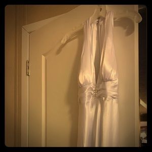 Vintage style Halter neck wedding dress